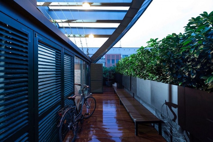 Terrasse en bois loft