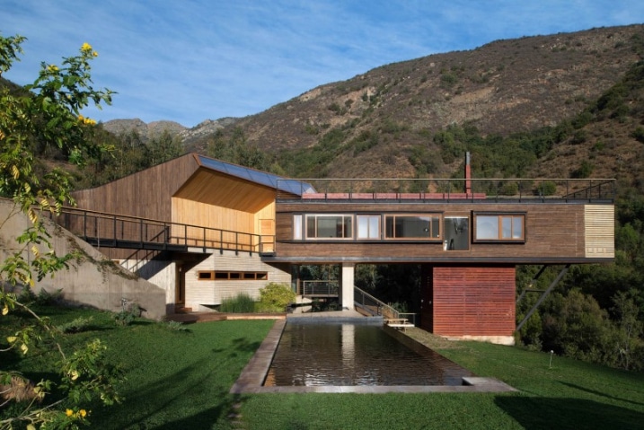 Maison avec piscine écologique