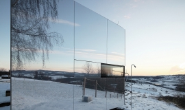 Maison façade transparente