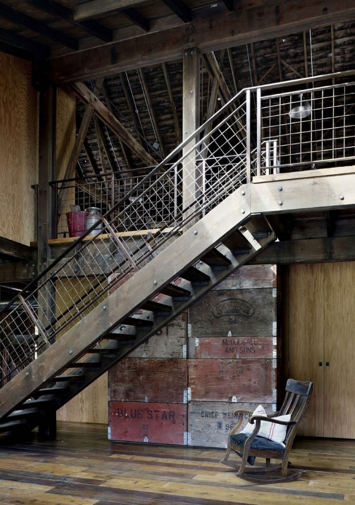 Escalier industriel grange