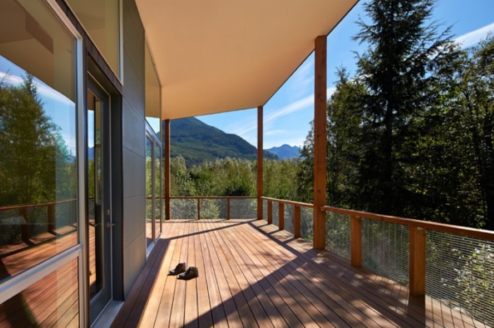 Terrasse chalet en bois