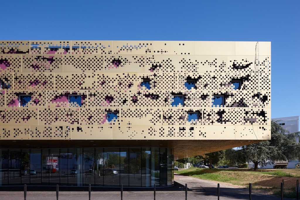 Façade école art Saint-Herblain