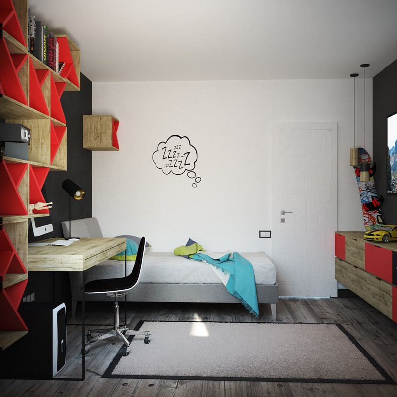 Chambre enfant avec stickers