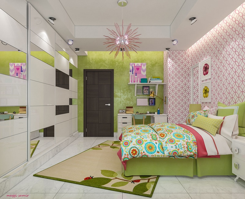 Chambre moderne fille