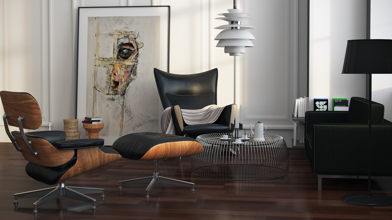 Idée amenagement Fauteuil Lounge Eames