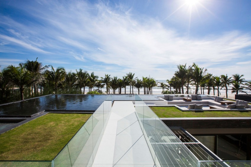 Toit terrasse avec piscine