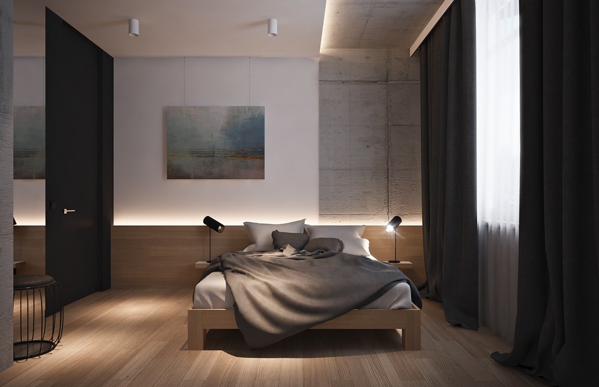 chambre bois beton