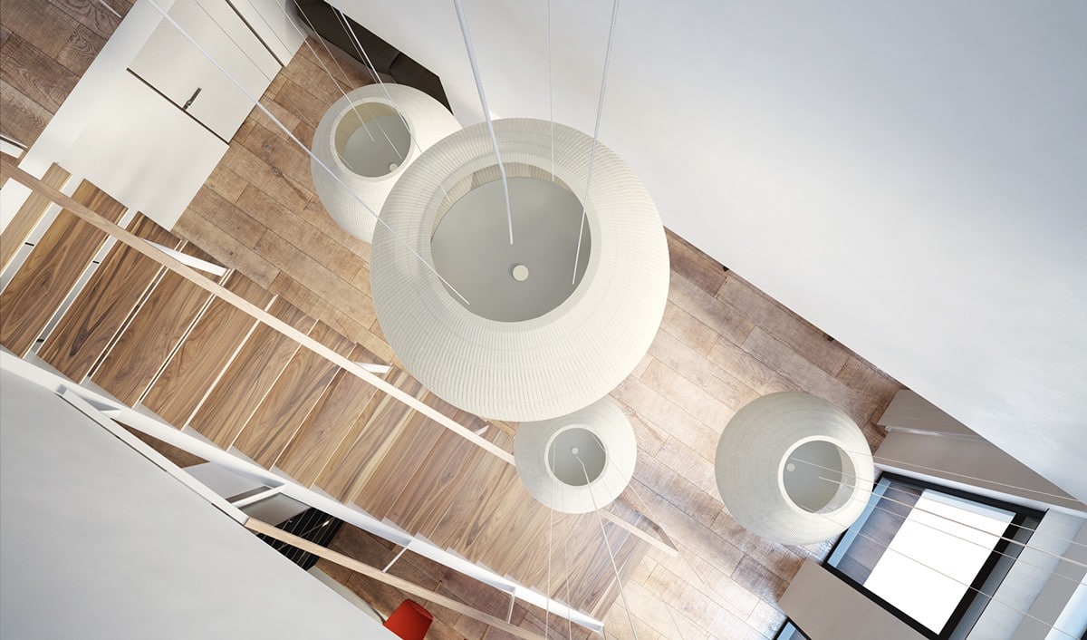 Luminaires suspendus atrium