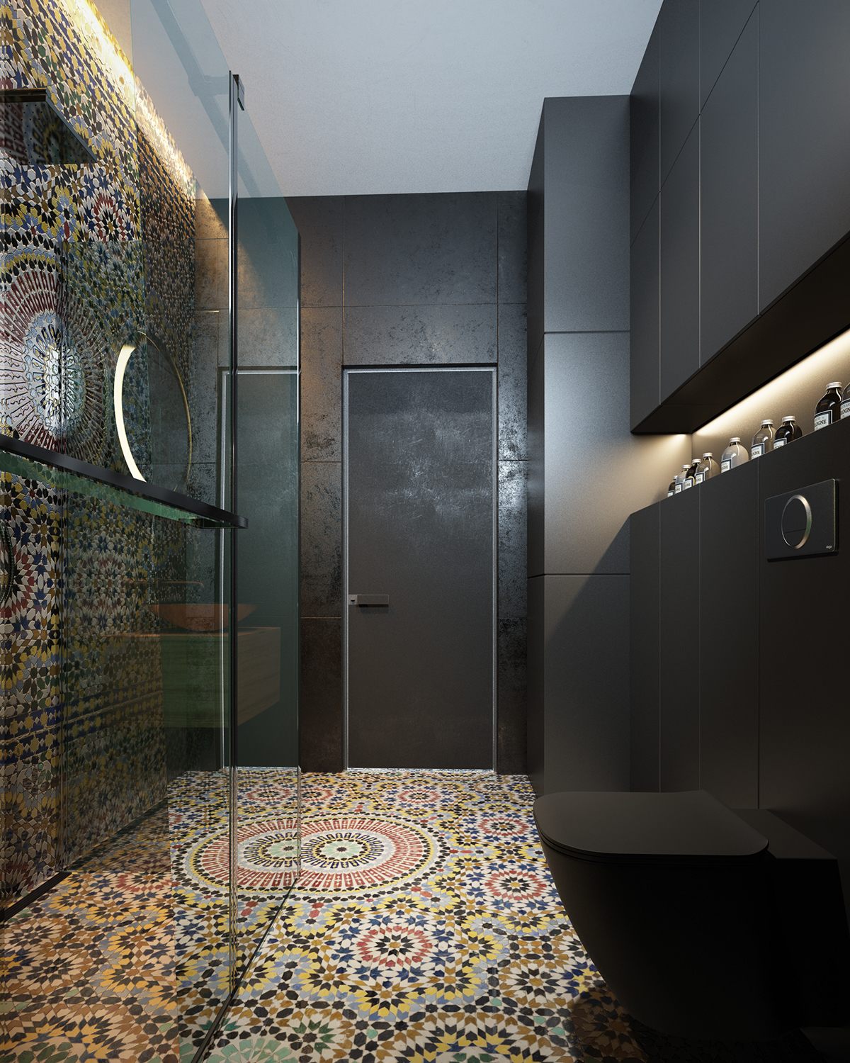 Salle bain mosaique