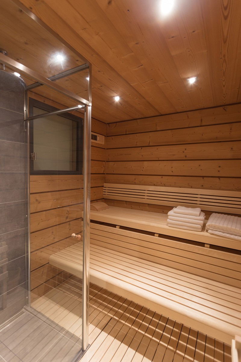 sauna chalet montagne