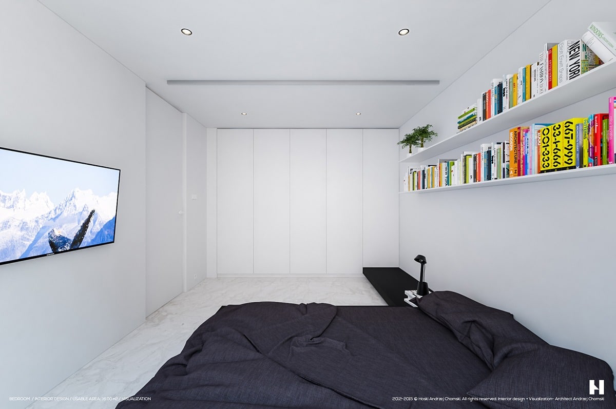 Chambre à coucher minimaliste