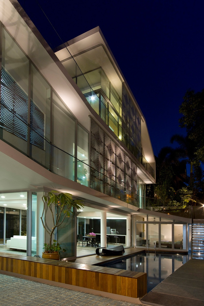 Maison contemporaine ouverte