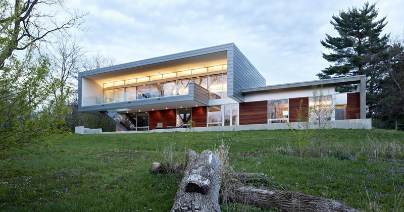 maison design bardage aluminium