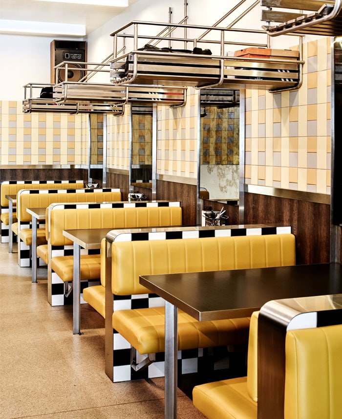Banquettes vintages diner americain