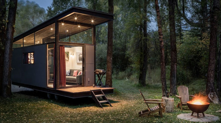 Mobile home design avec un intérieur contemporain Mobile home design avec un intérieur contemporain