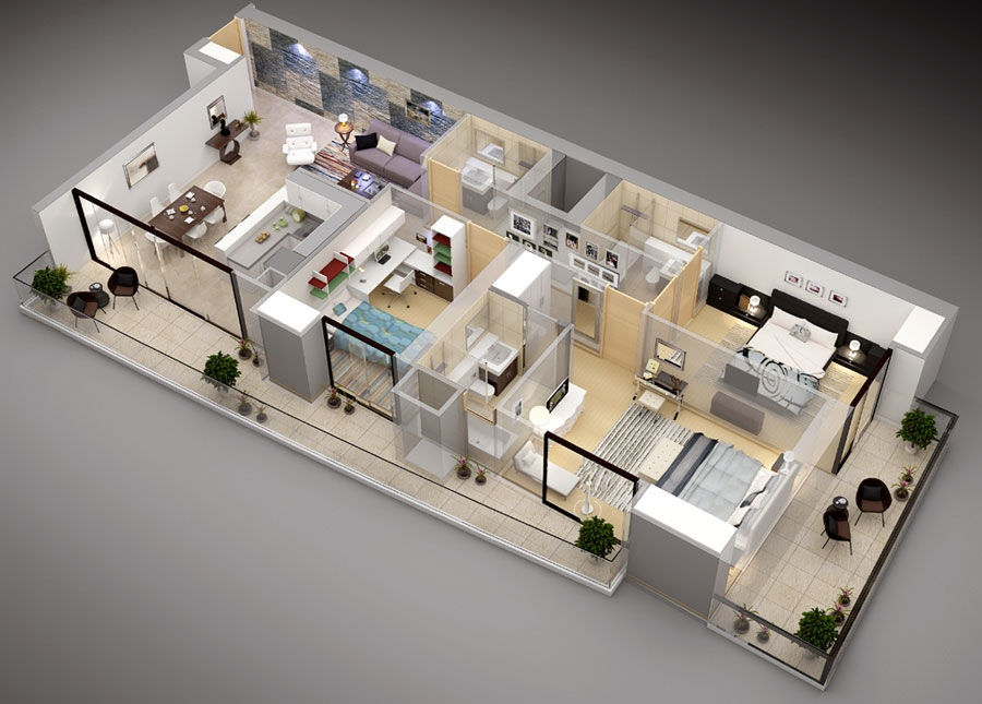 plan-maison-cube-3chambres