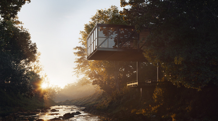 Maison Moderne A Flanc De Colline De P M Studio