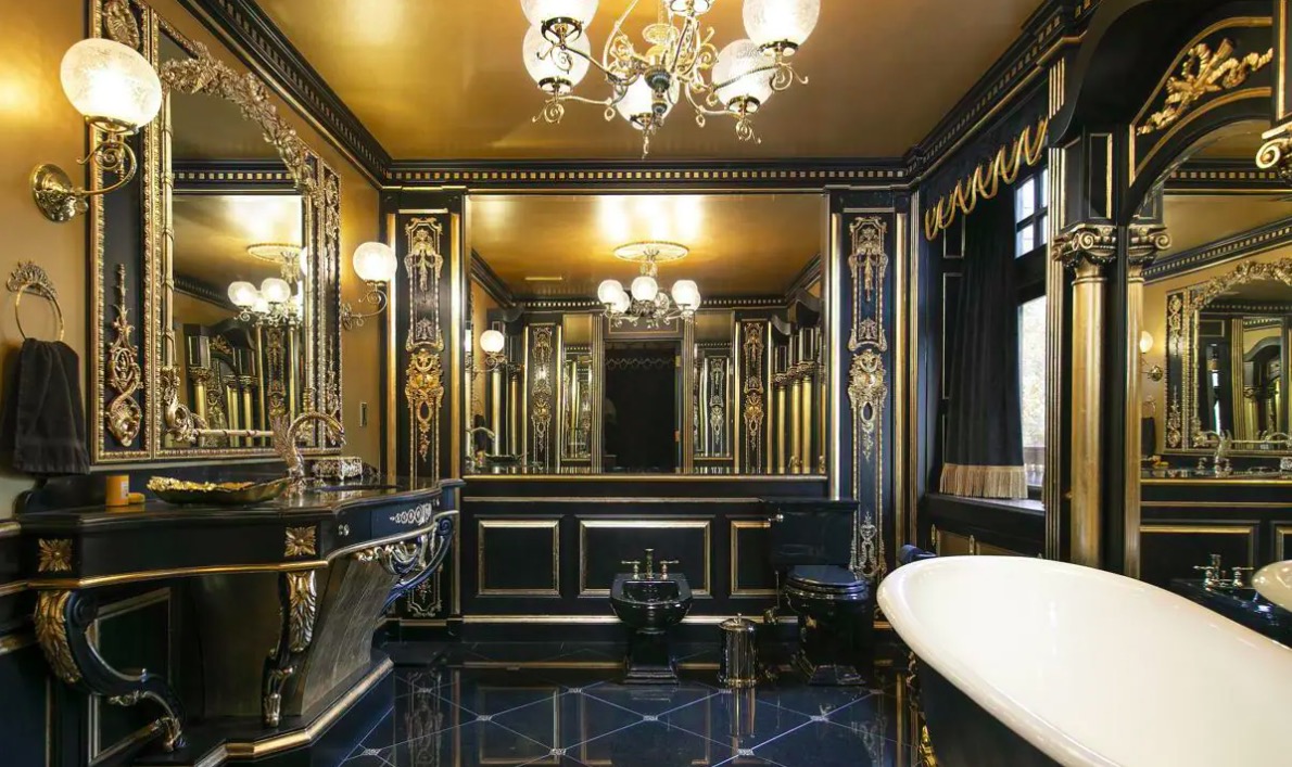 salle de bain gothique