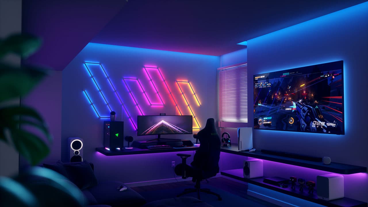 Idée de chambre gamer avec setup gaming et décoration immersive
