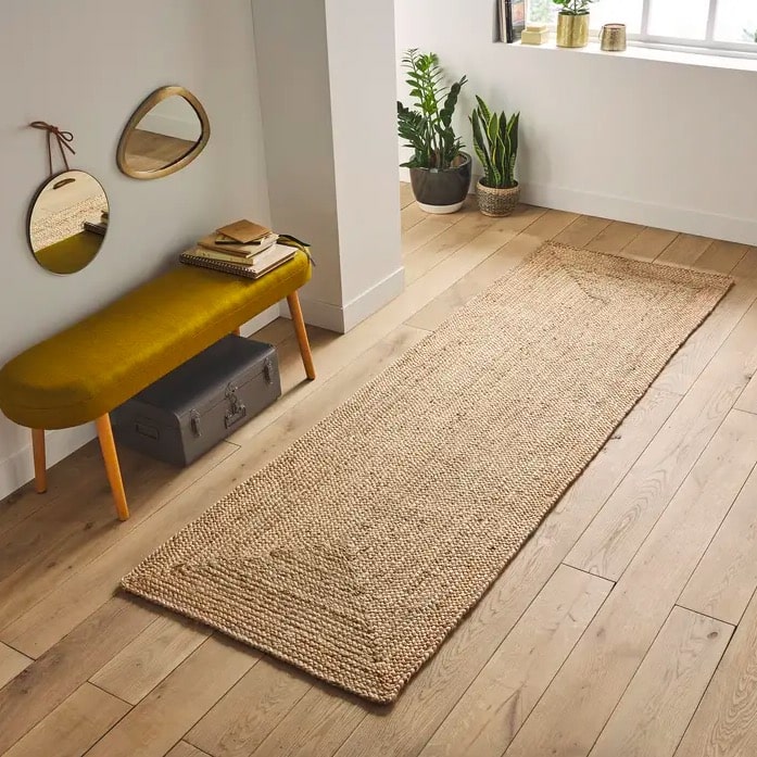 tapis de couloir en jute