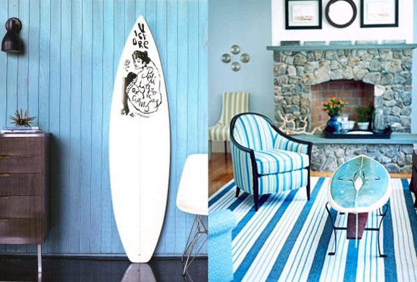 déco surf bleu