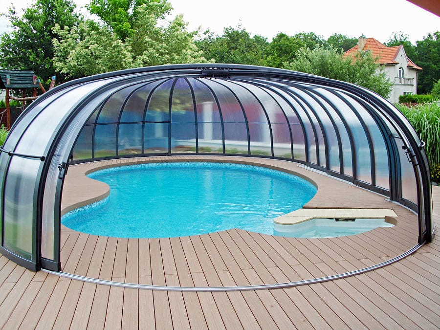 dome rond piscine