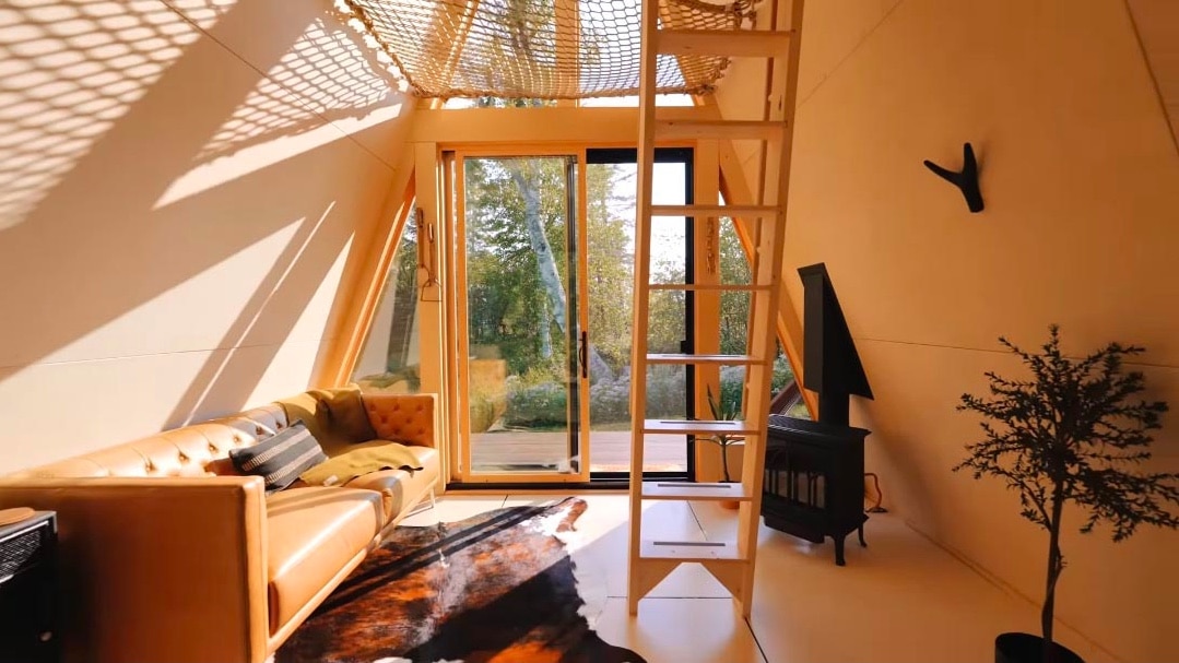 interieur chalet bois