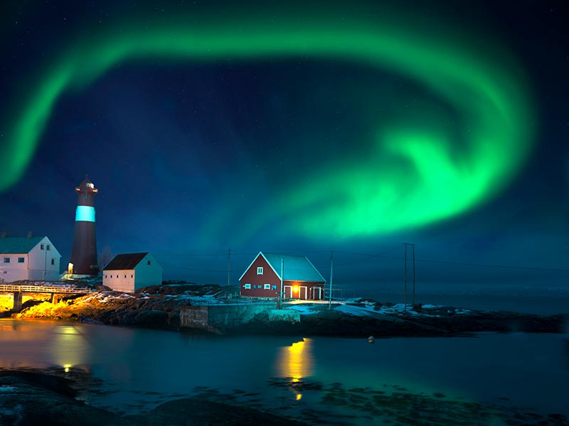 aurores boréales en Islande