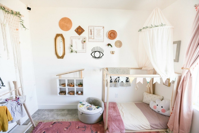 chambre de fille déco montessori