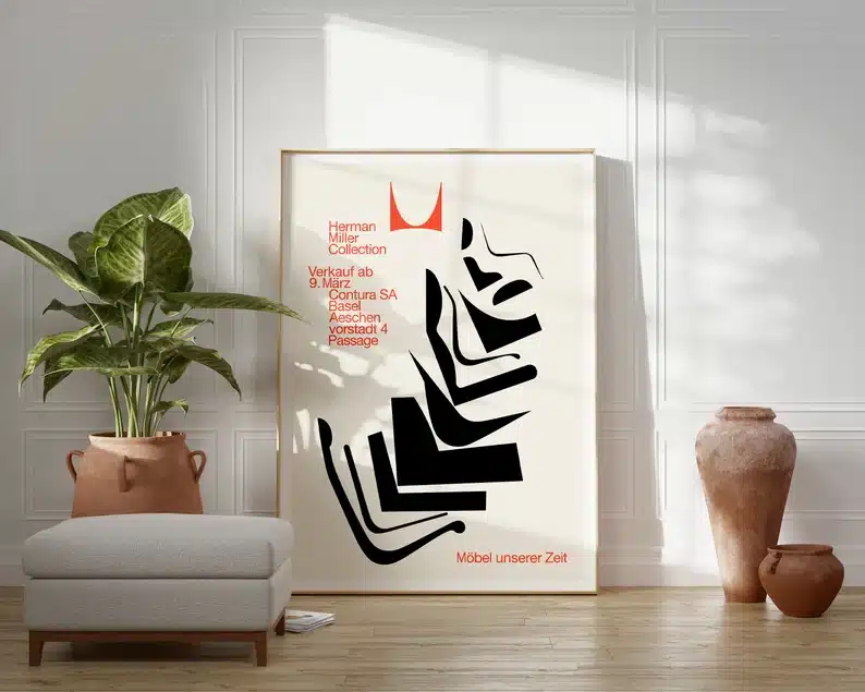 Affiche Herman Miller 1962