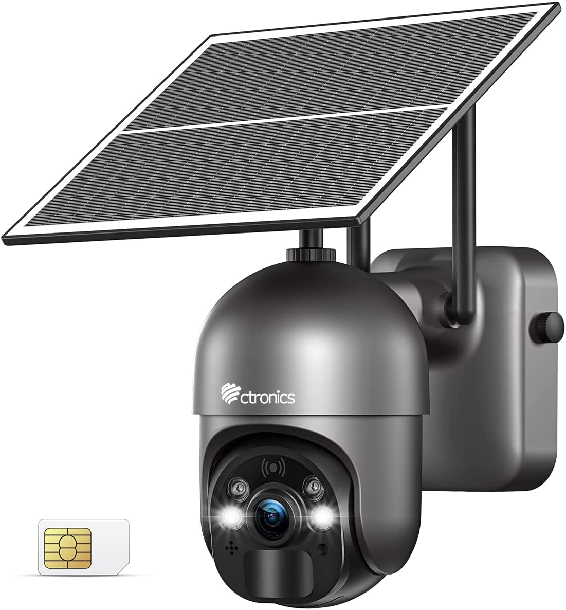 Ctronics camera surveillance solaire extérieure