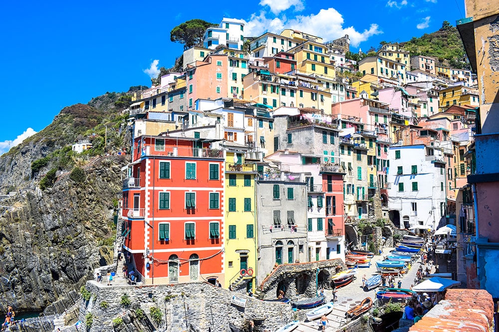 Riomaggiore maisons colorées cinque terre