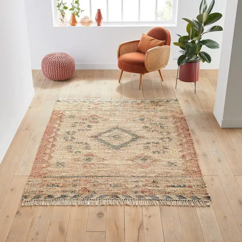 Tapis kilim effet usé