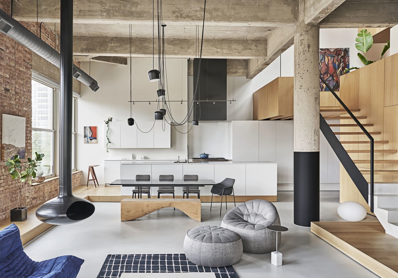 poutres béton apparentes-loft