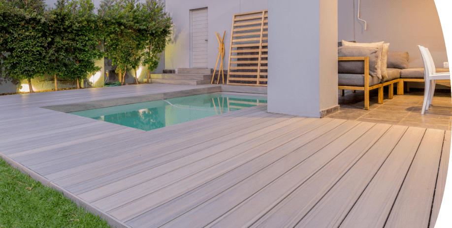 terrasse composite piscine