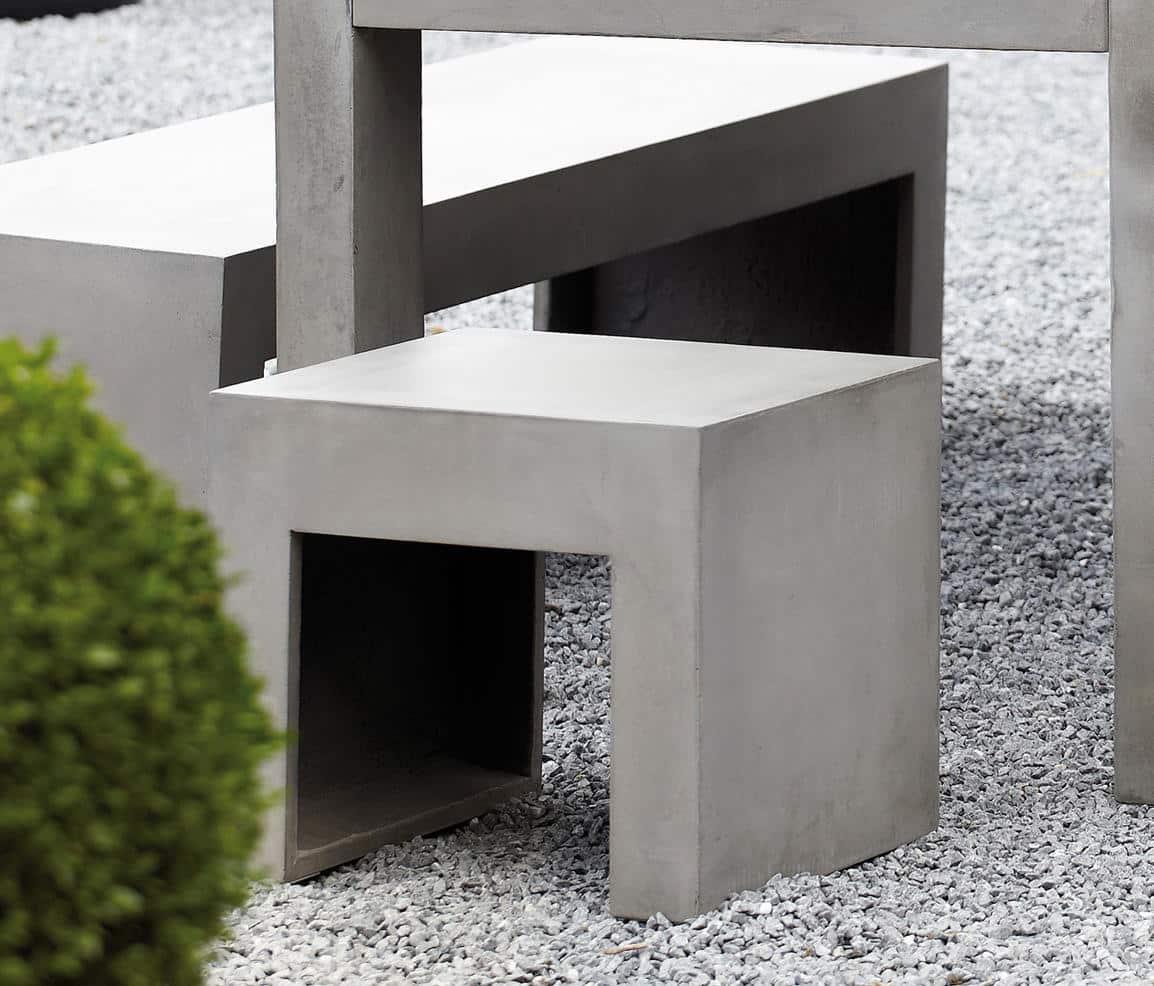 Tabouret béton extérieur