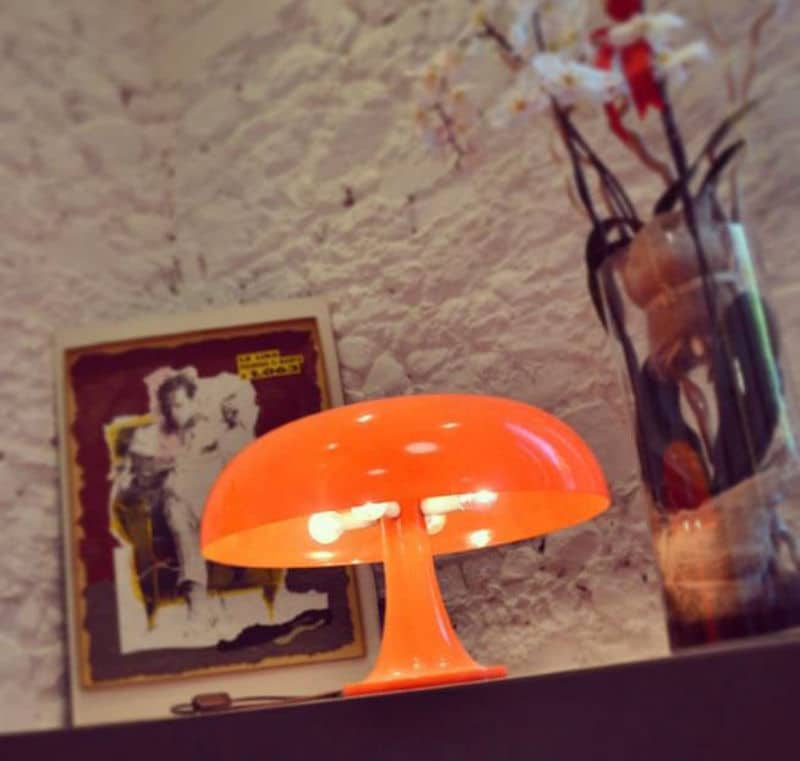 lampe design Nesso orange vintage
