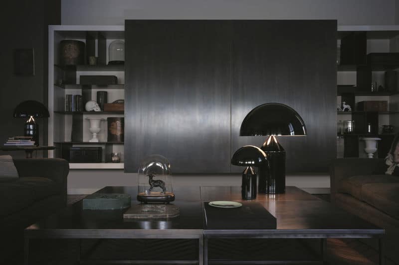 lampe table atollo noir