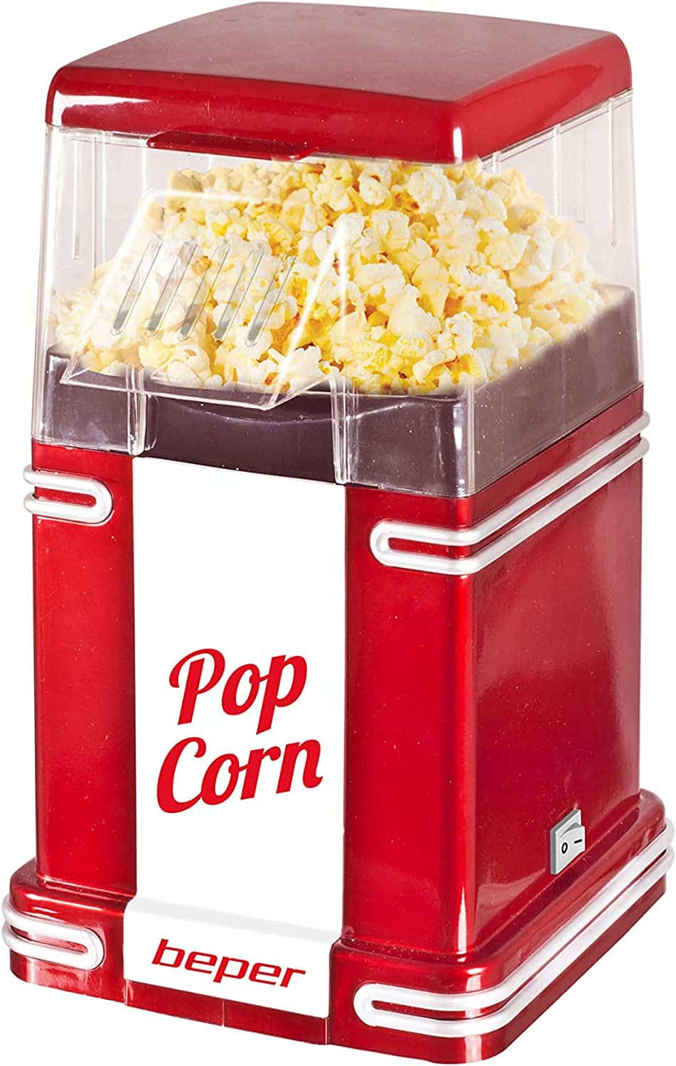 machine popcorn rouge blanche