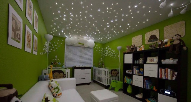 plafond ciel étoile chambre enfant