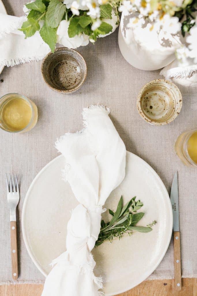 inspiration assiette couverts table