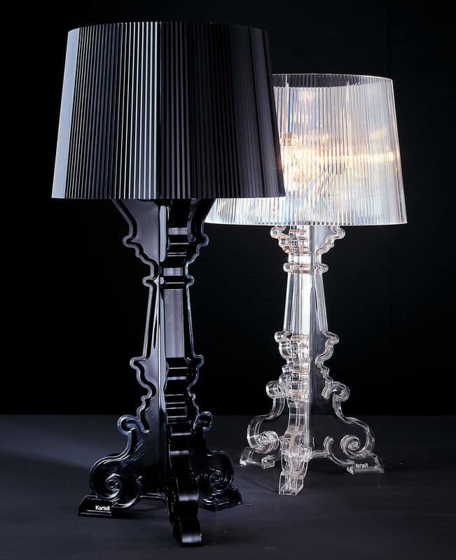 lampe de table bourgie noire