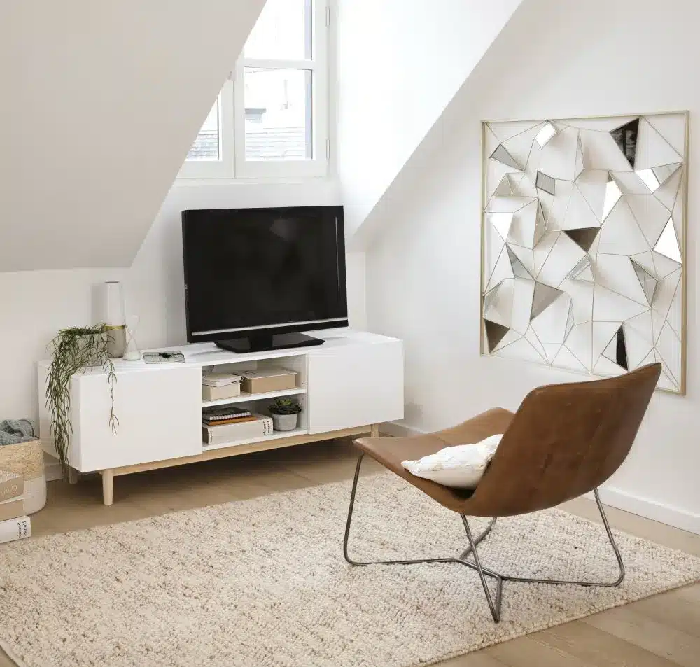 meuble tv vintage blanc Maisons du Monde