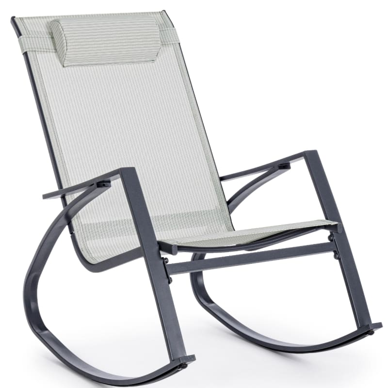 rocking chair exterieur acier