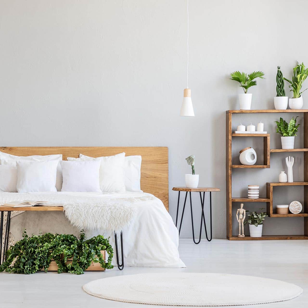 deco-chambre-scandinave-plantes