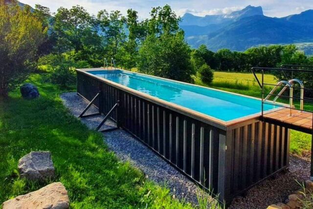 piscine hors sol containers