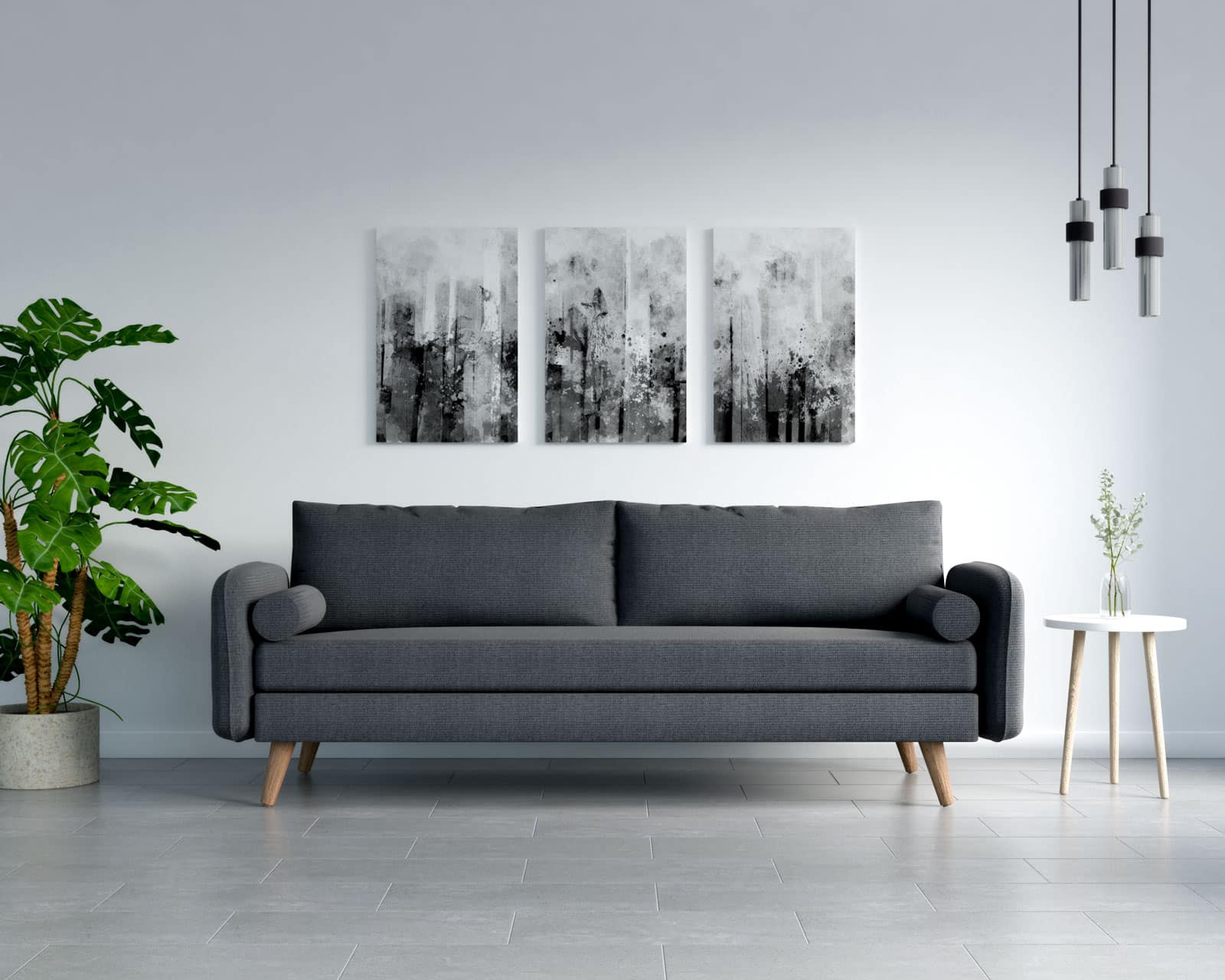 Quelle décoration avec un sol gris anthracite